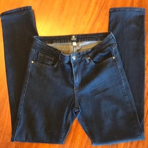 Just Black dark was size 31 skinny jeans